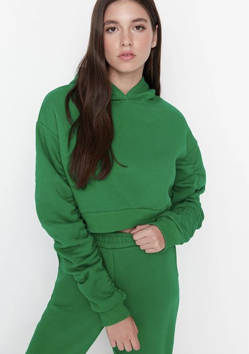 Dres Trendyol, spodnie, bluza S, 36, zielony 100% bawełna nowe