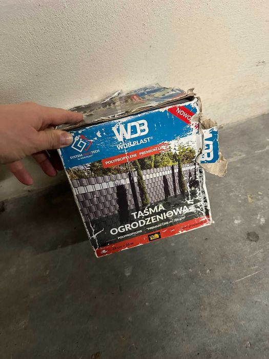 Taśma ogrodzeniowa WDB PLAST Premium 19cm x 26m – 700g/m² (Antracyt)