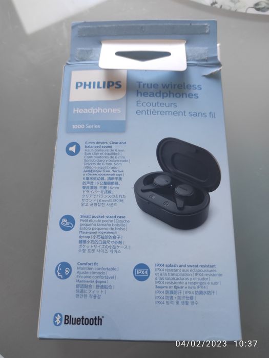 Caixa de carregamento para Ear buds/ headphones Philips 1000 Series