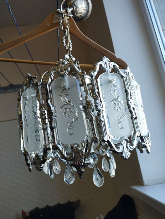 Люстра кришталь часів СССР.