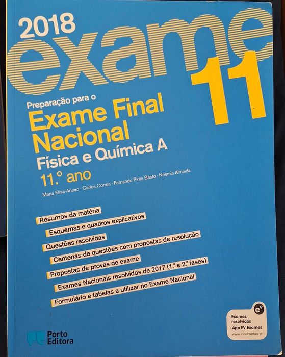 Livro de preparação para exame de Física e Química A (Porto Editora)