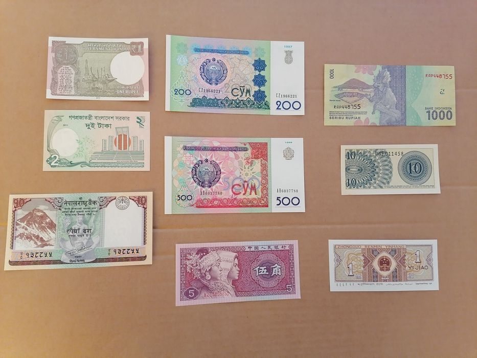 Zestaw banknotów świata 54szt UNC