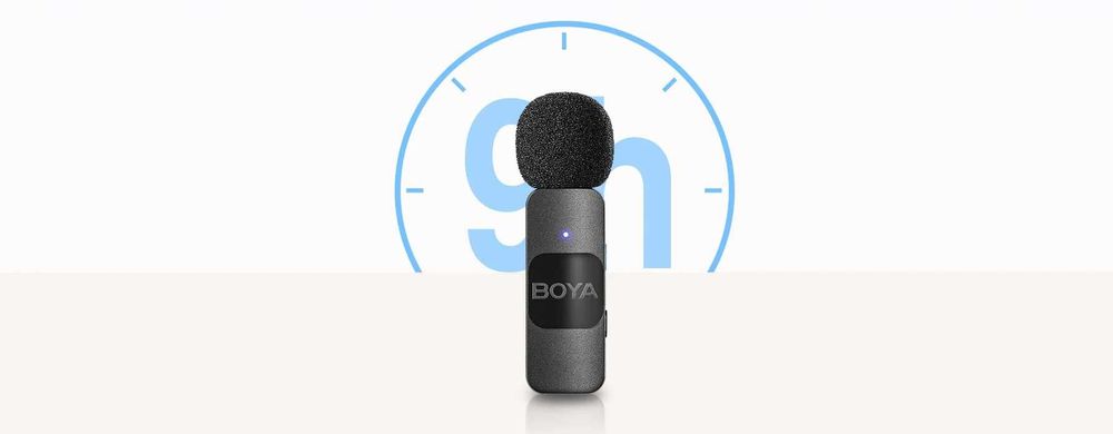 Mini Mikrofon Bezprzewodowy BOYA BY-V10 Zasięg 50m USB-C Android iOS