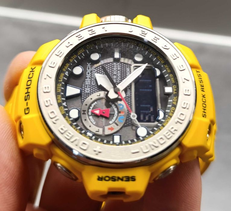 Zegarek męski Casio G-SHOCK Gulfmaster GWN-1000, jak nowy, rastaman