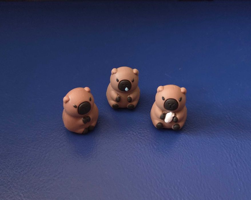 Conjunto Capivaras topo de canetas - Pen Toppers