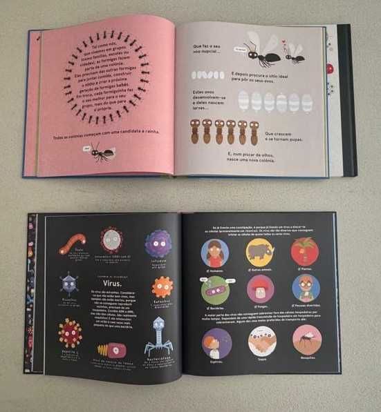 Livros Infantis Philip Bunting - Como Aqui Chegámos / As Formigas vão Salvar o Planeta / Micróbios