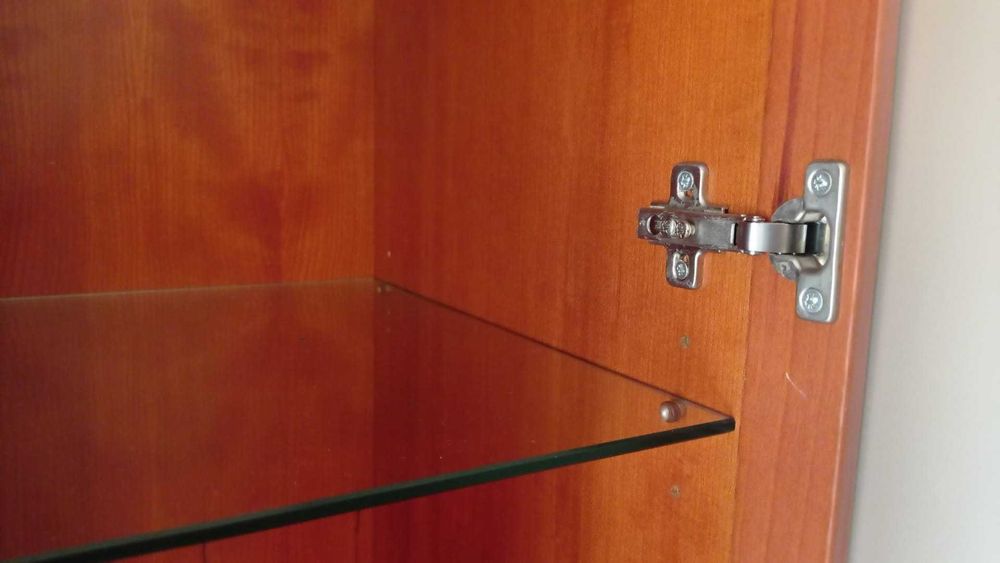 Estante Sala, mobília cerejeira com prateleiras