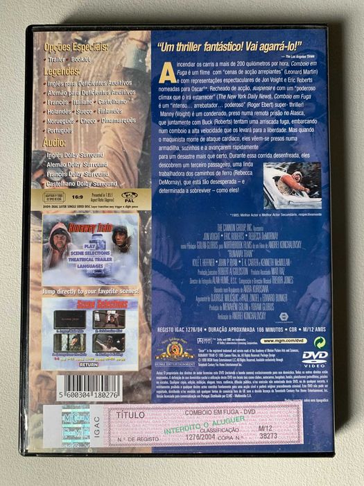 [DVD] Comboio em Fuga (Runaway Train)