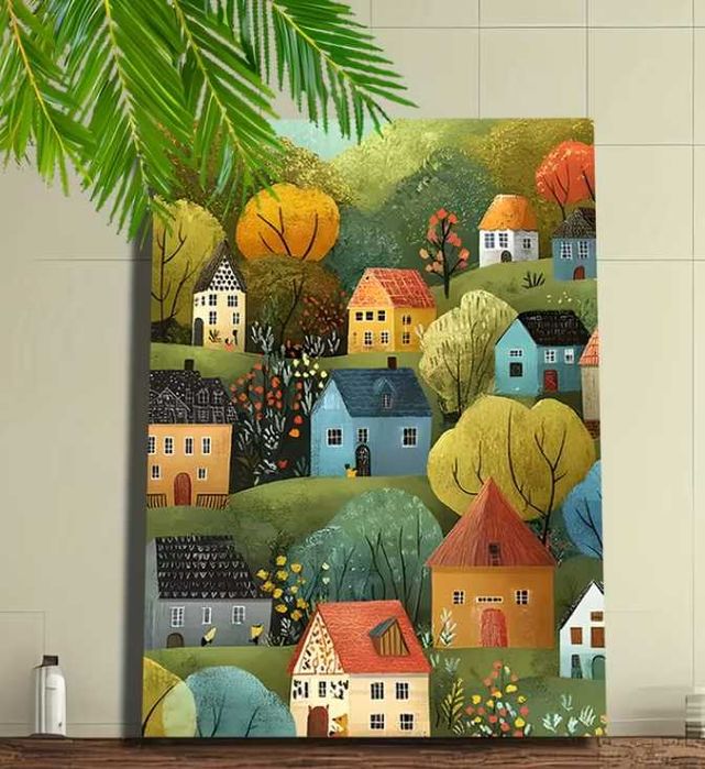 Nowy obraz na płótnie domy