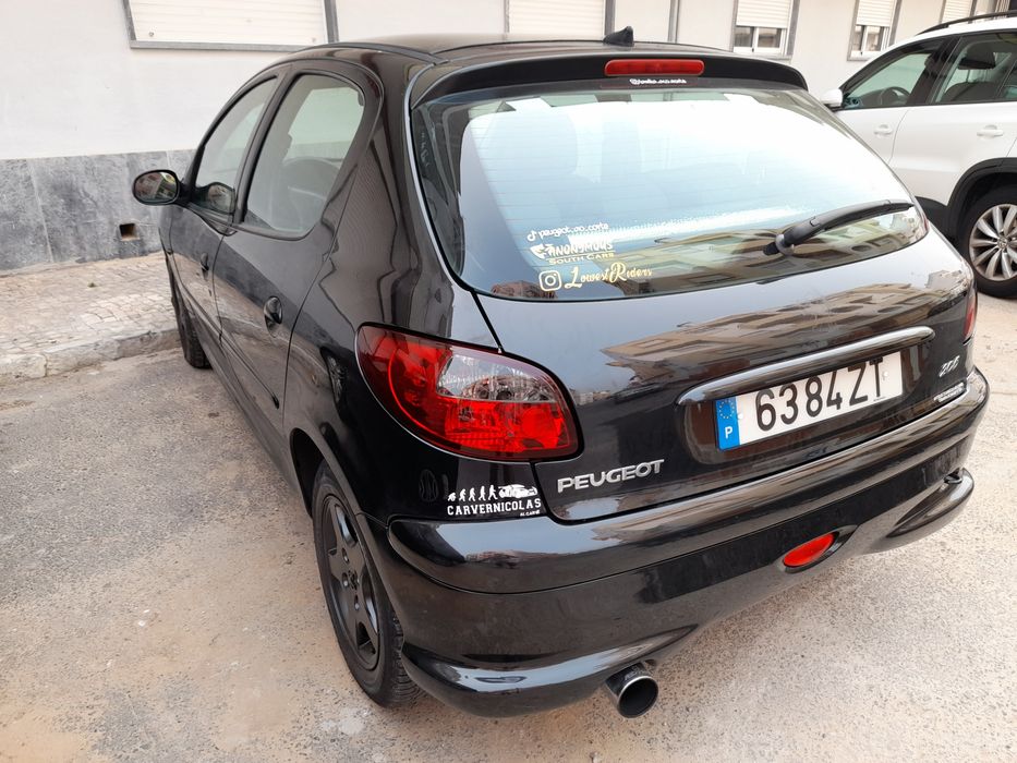 Vendo ou troco peugeot 206 black and silver