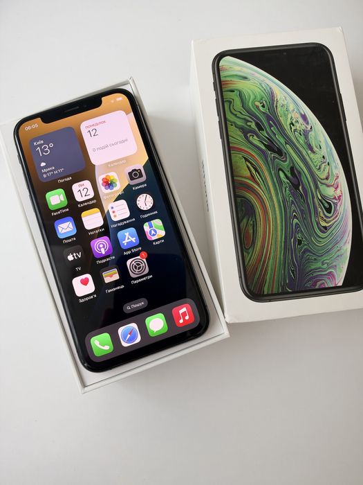 iPhone XS 64GB, комплект, коробка, зарядний блок