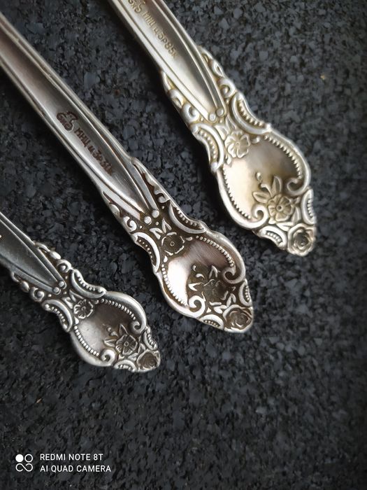 ложки мельхиоровые "Троянда".мельхиор,МНЦ.СССР