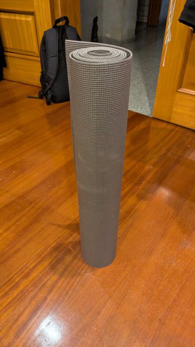 Tapete yoga 3mm cinzento 200cm