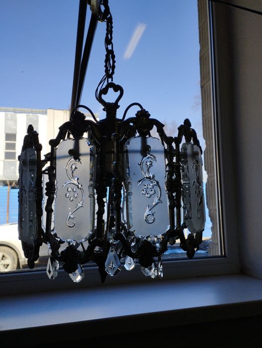 Люстра кришталь часів СССР.