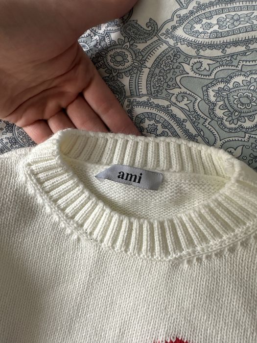 Sweter Ami Paris biały nowy