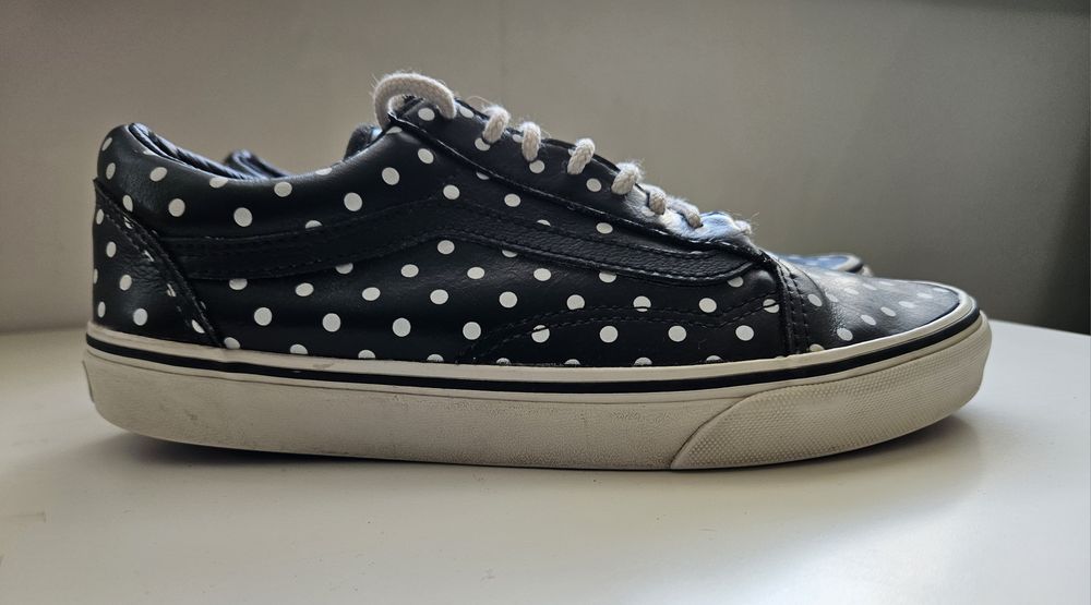 Trampki skóra naturalna Vans model "Off the wall", rozm 39
