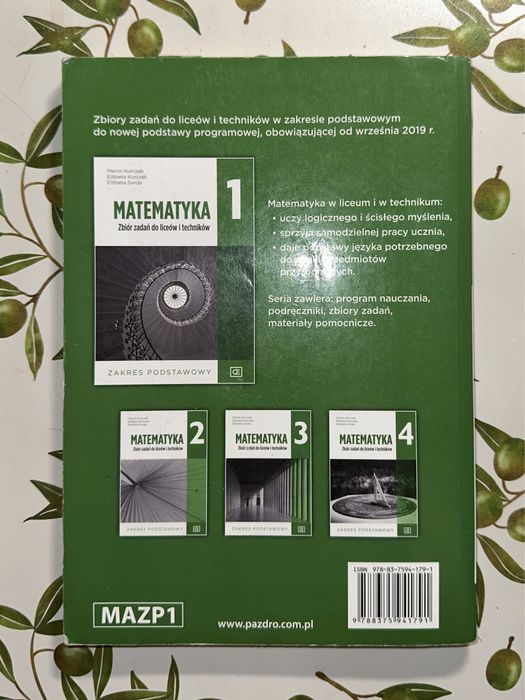 MATEMATYKA 1 Zbiór zadań zakres podstawowy Pazdro