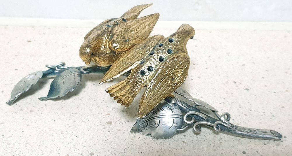 Raro antigo paliteiro em prata portuguesa Javali II