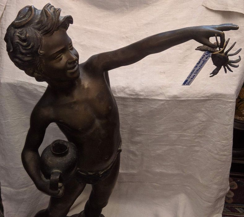 Estátua Bronze Geovanni De Martino Séc XIX