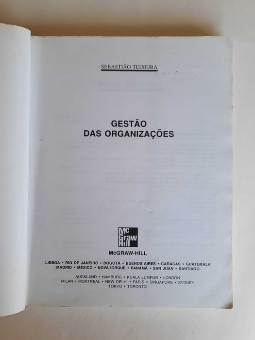 Gestão das Organizações