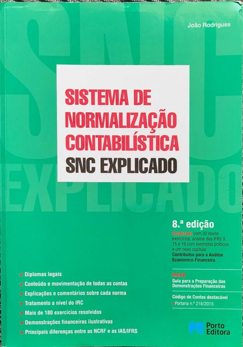 Livro SNC EXPLICADO 8ª edição