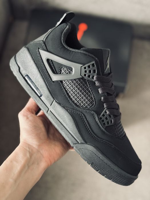 Nike Air Retro Jordan 4 Black Cat winter кросівки зимові Джордан 4
