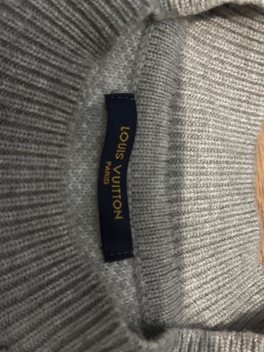 Sweter LV Louis Vuitton szary
