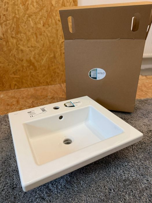 Nowa umywalka wpuszczana Koło twins 50cm