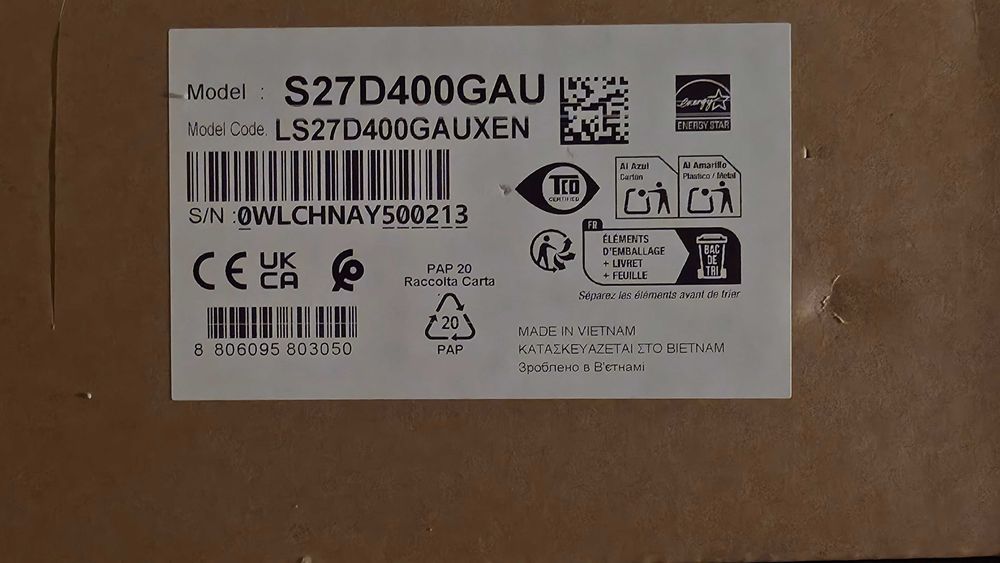 Monitor 27' Samsung essential S4