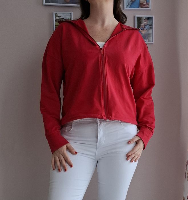 Bluza czerwona 4F rozpinana damska L