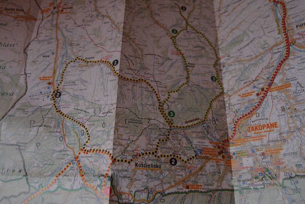 Tatry, Zakopane, Beskid Mały, Oświęcim, Tarnów- komplet map rowerowych