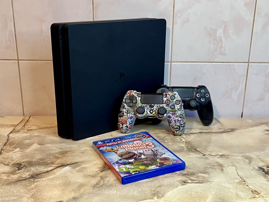 Sony PlayStation 4 Slim 1tb + 2 джойстика. Гарантия!