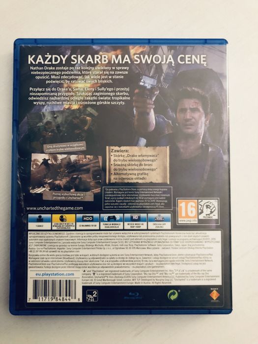 Uncharted 4 pl dubbing gra na ps4 kres zlodzieja gry playstation ps5