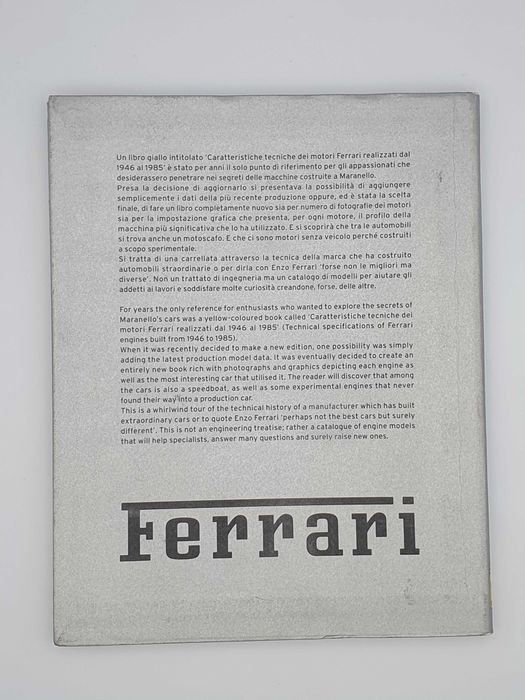 Tutti I Motori Ferrari (All Ferrari Engines) by Gianni Rogliatti