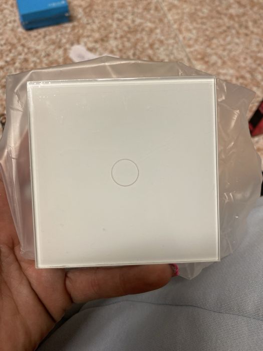 3 Interruptor Touch de Vidro Temperado (RF 433MHz) – Branco