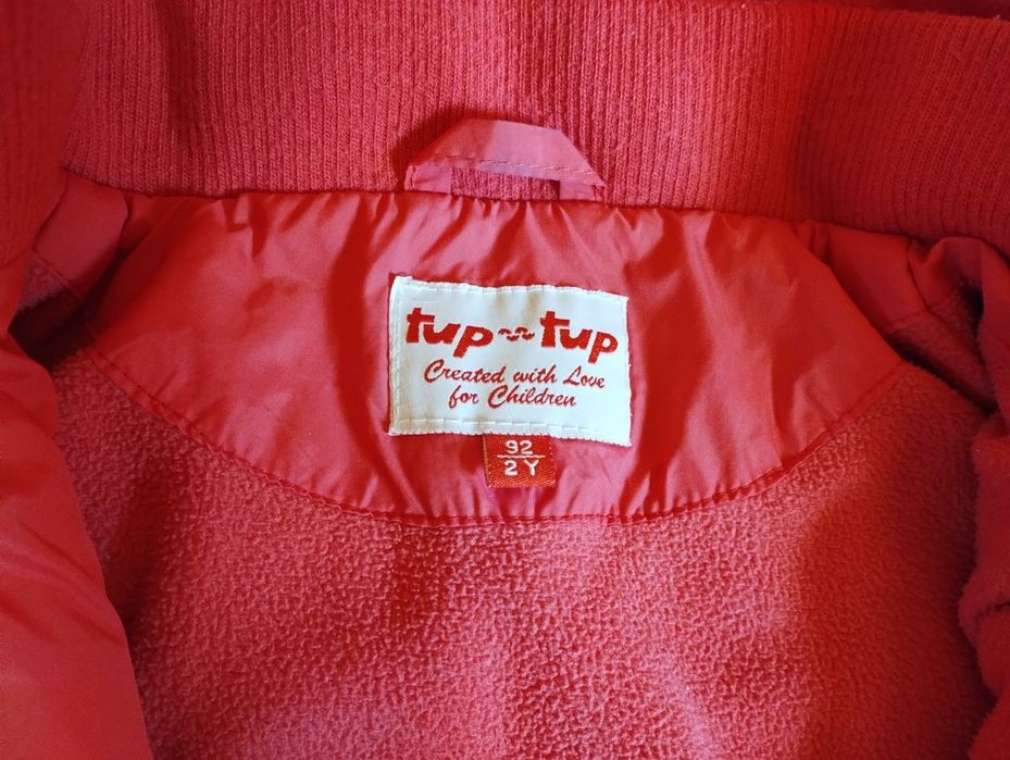 Kurtka zimowa dla dziewczynki, spodnie narciarskie rozmiar 92