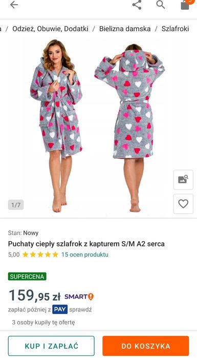 Szlafrok ciepły S/M