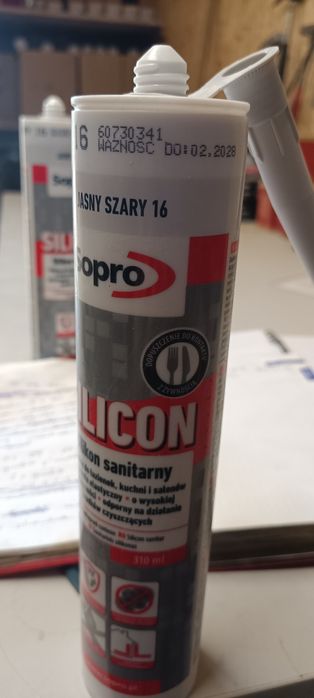 Sylikon sopro jasny szary 16