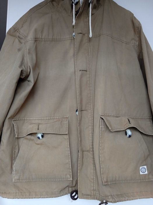 obszerna duńska kurtka żeglarska  z kapturem