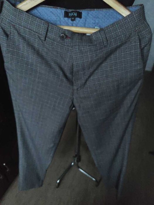 Джинсы брюки 1094 trousers United Kingdom w32 check grey.