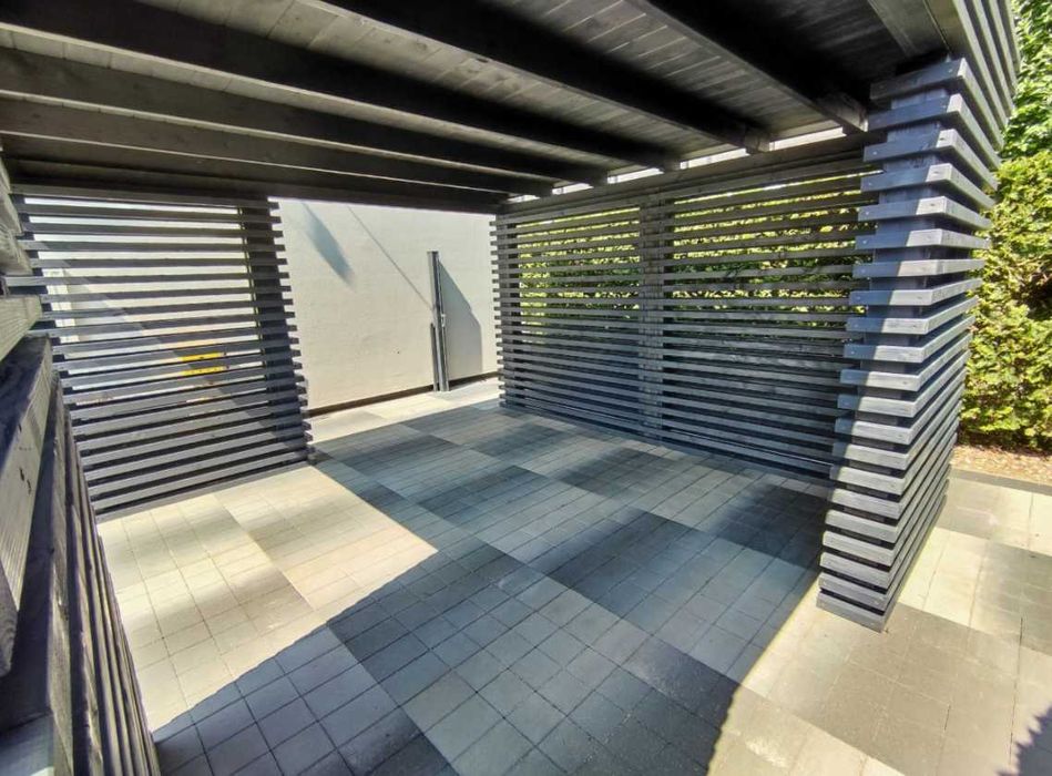 Nowoczesna Altana Ogrodowa 3,5x3,5m Altanka Drewniana Altany Ogrodowe