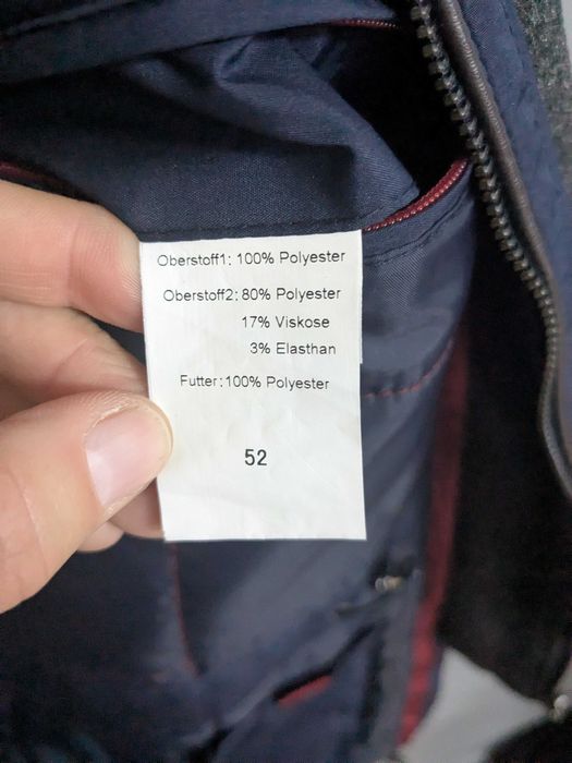 Walbusch kurtka ocieplana granatowa rozm. L / 52