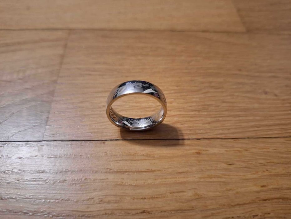 Pierścień władca pierścieni srebrny 9