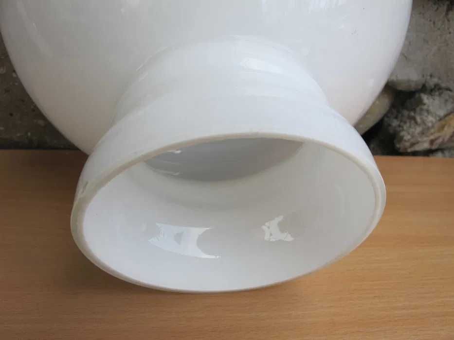 Duży szklany Klosz do lampy naftowej_ALADYN_otwór montaż 192 mm