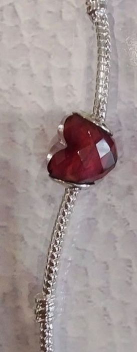 Charm's Charms zawieszka do bransoletki szkło murano sercesrebro 925