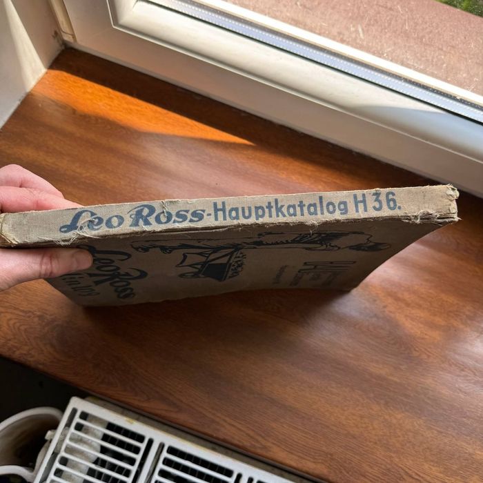 Antyczny katalog Leo Ross Berlin H36 ok.1936–maszyny budowlane, narzęd