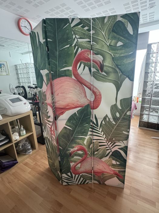 Biombo com Flamingos