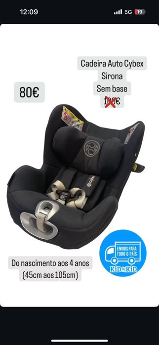 Cadeira de bebe isofix