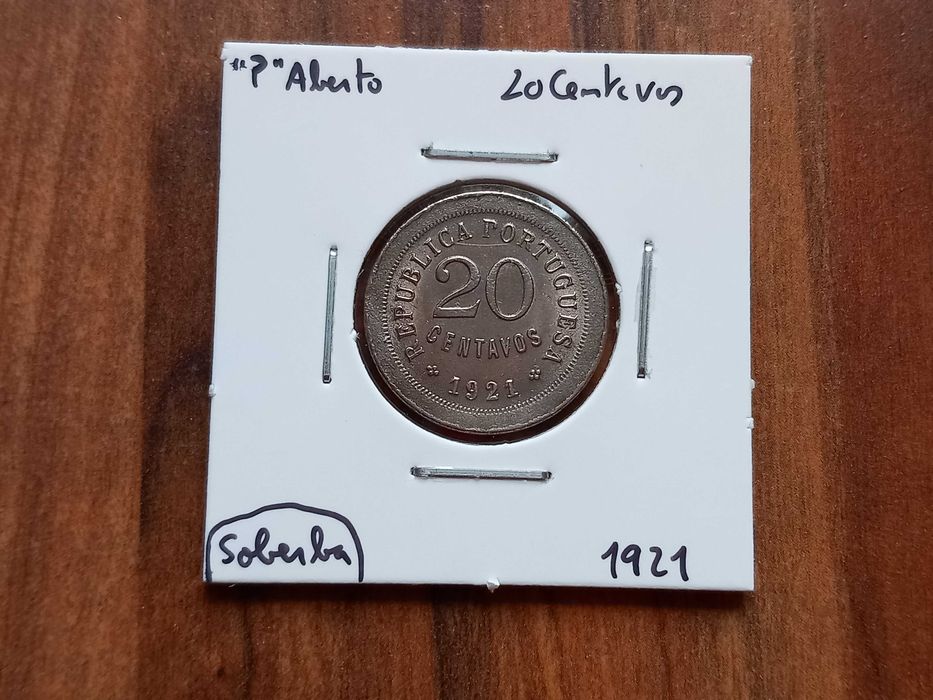 2 Moedas de 20 Centavos 1920, 21