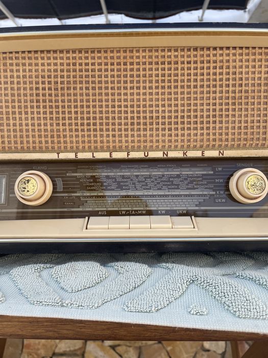 Rádio Telefunken a funcionar